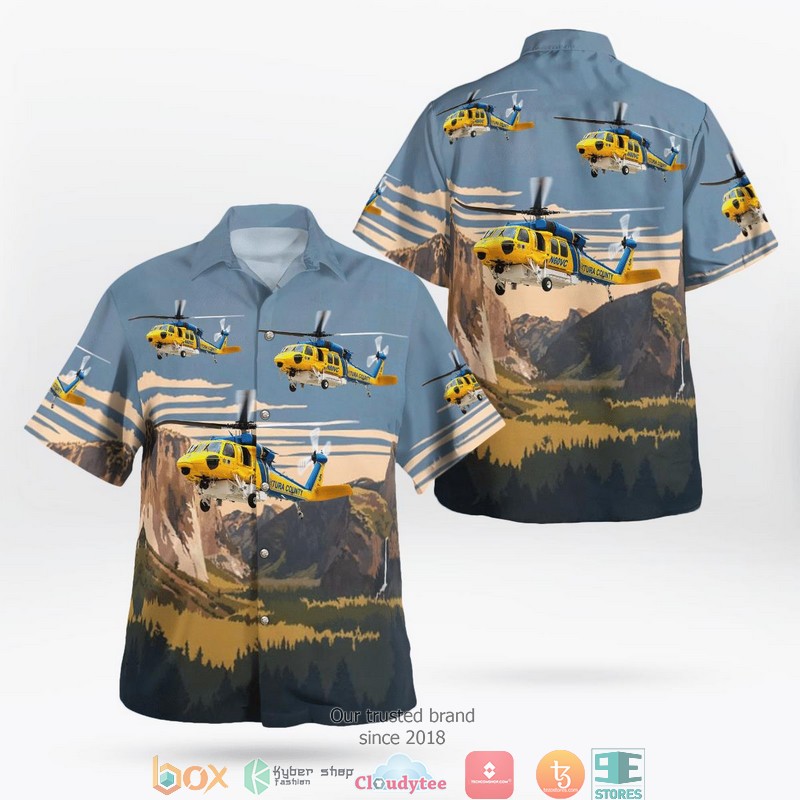 Ventura County Sheriff Bell HH-1H 205 Hawaiian Shirt