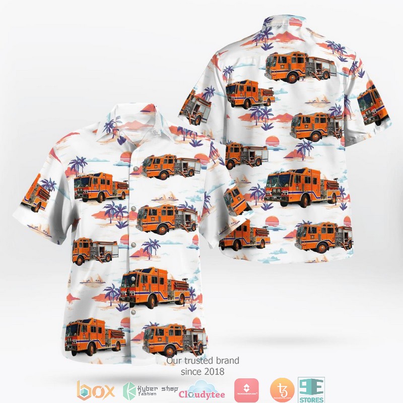 Vermont New Haven Fire Department Hawaiian Shirt