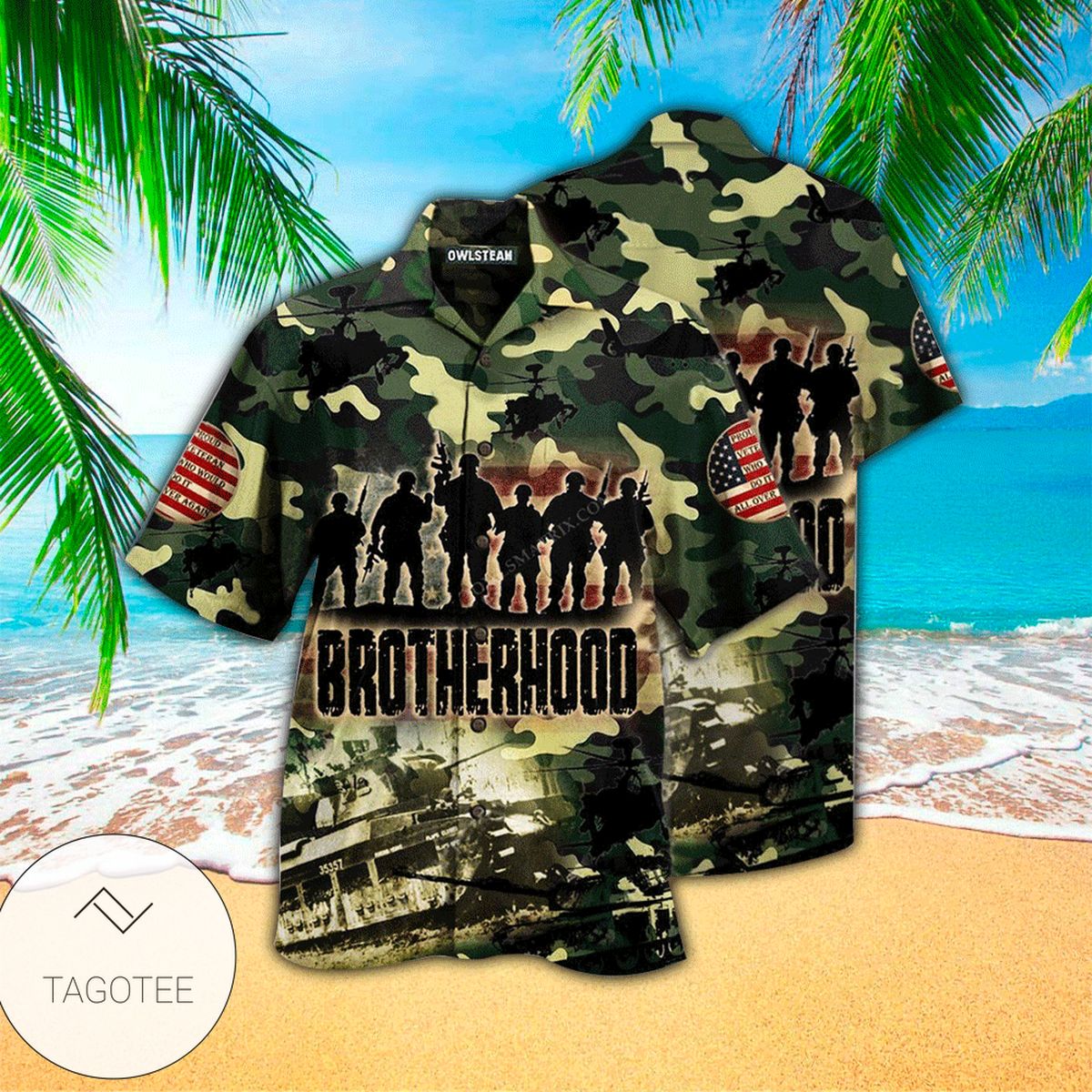 Veteran Brave Steps Hawaiian Shirt