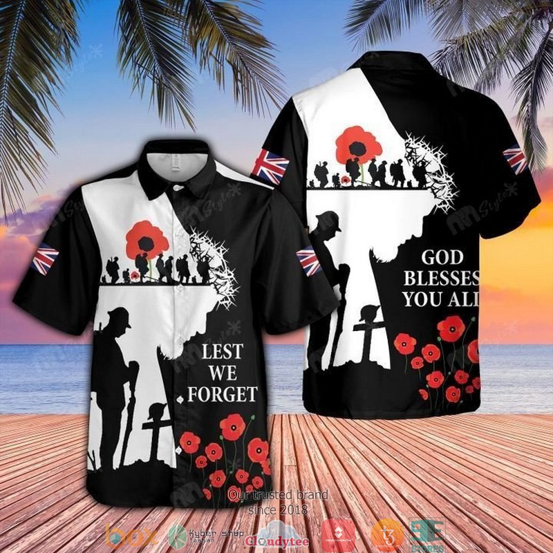 Veteran Honor The Fallen One Nation under God Hawaiian Shirt