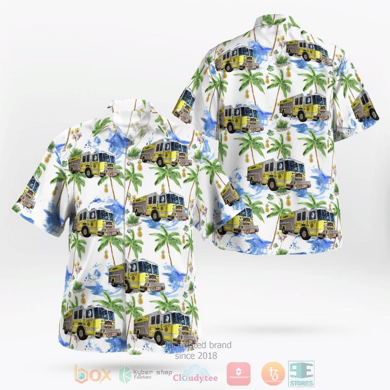 Vigili Del Fuoco Agusta-Bell AB 206 Short Sleeve Hawaiian Shirt