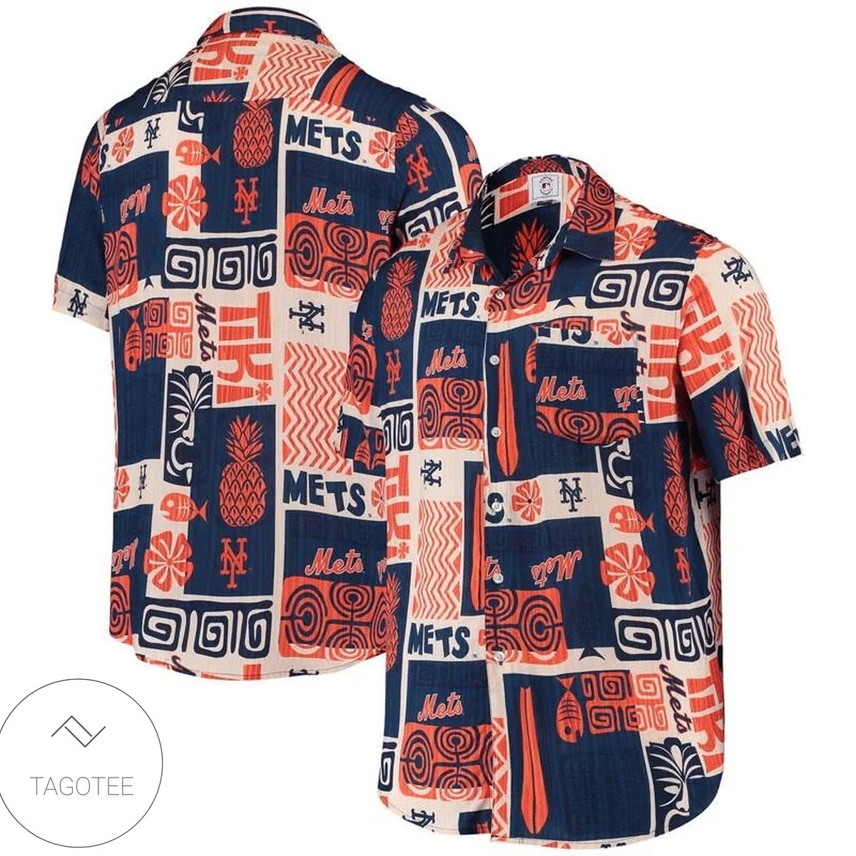 Vintage Minnesota Vikings Tropical Button Up Woven Shirt