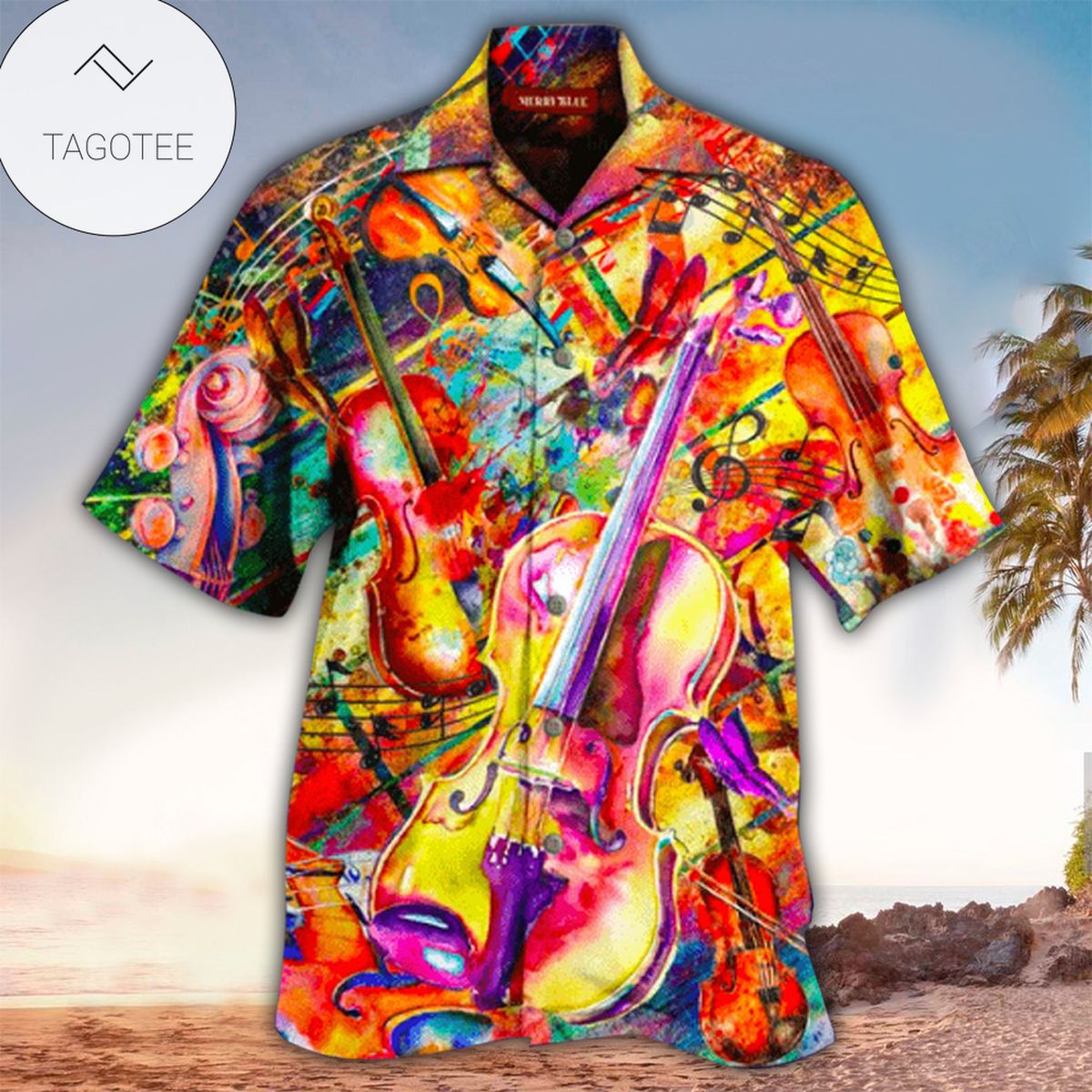 Violin Aloha Shirt Hawaiian Shirt For Violin Lovers