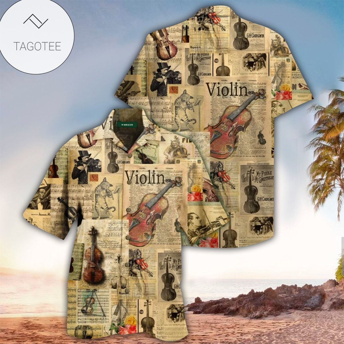 Violin Hawaiian Shirt Perfect Violin Clothing