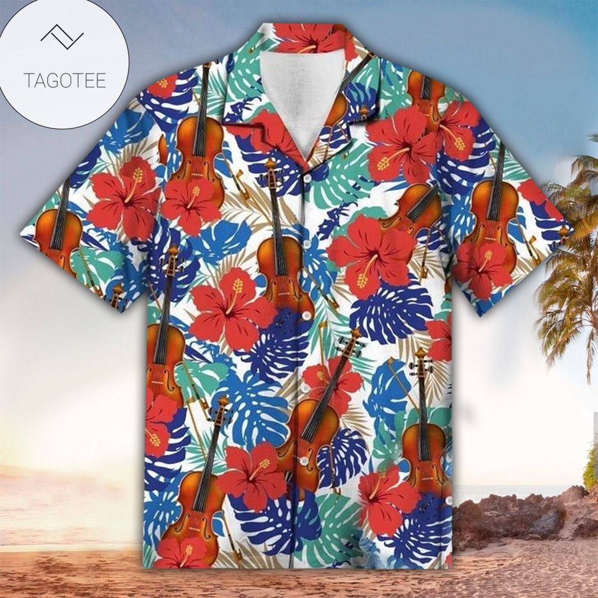 Violin Shirt Violin Hawaiian Shirt For Violin Lovers