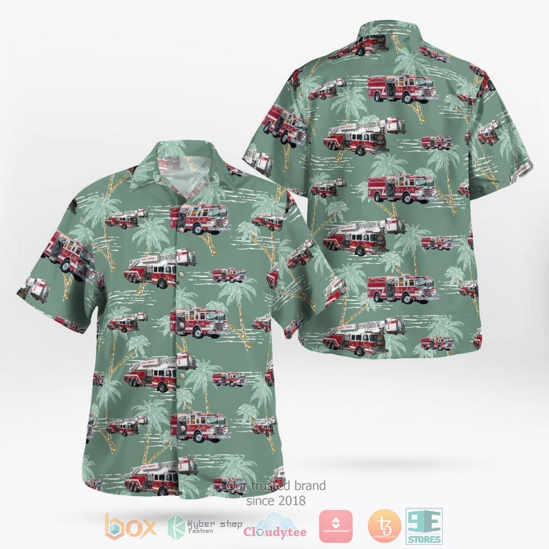 Virginia Beach Virginia Ocean Park Volunteer Rescue Squad Hawaiian Shirt