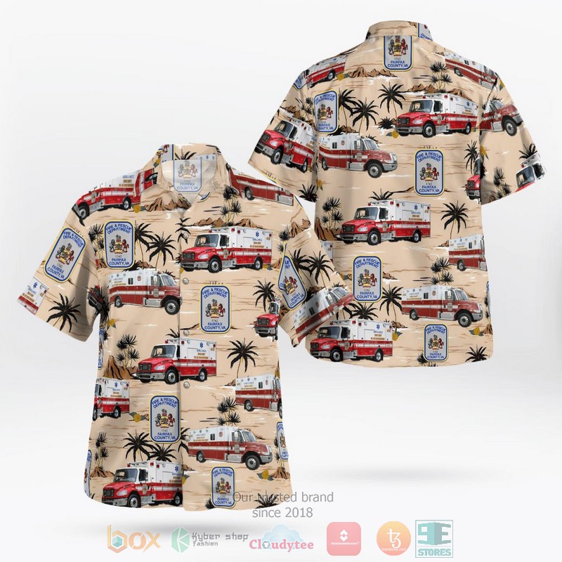 Virginia Dumfries-Triangle Volunteer Fire Department Hawaiian Shirt