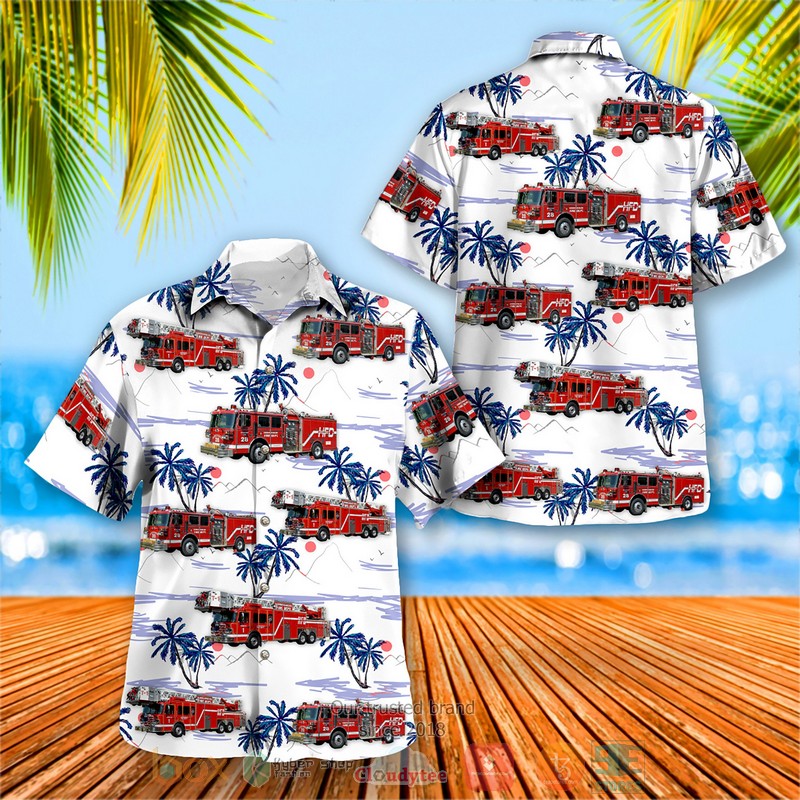 Virginia Henrico County Fire Department Hawaiian Shirt