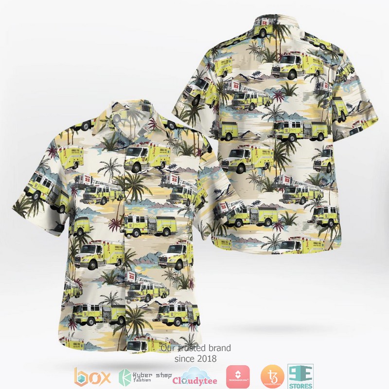 Virginia Harrisonburg Fire Department Hawaiian Shirt