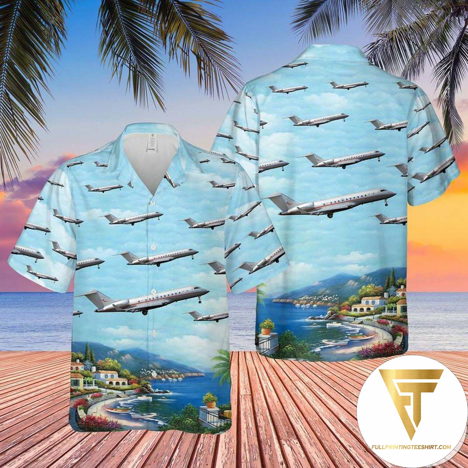 Vought F4U Corsair USMC Hawaiian Shirt And Beach Shorts