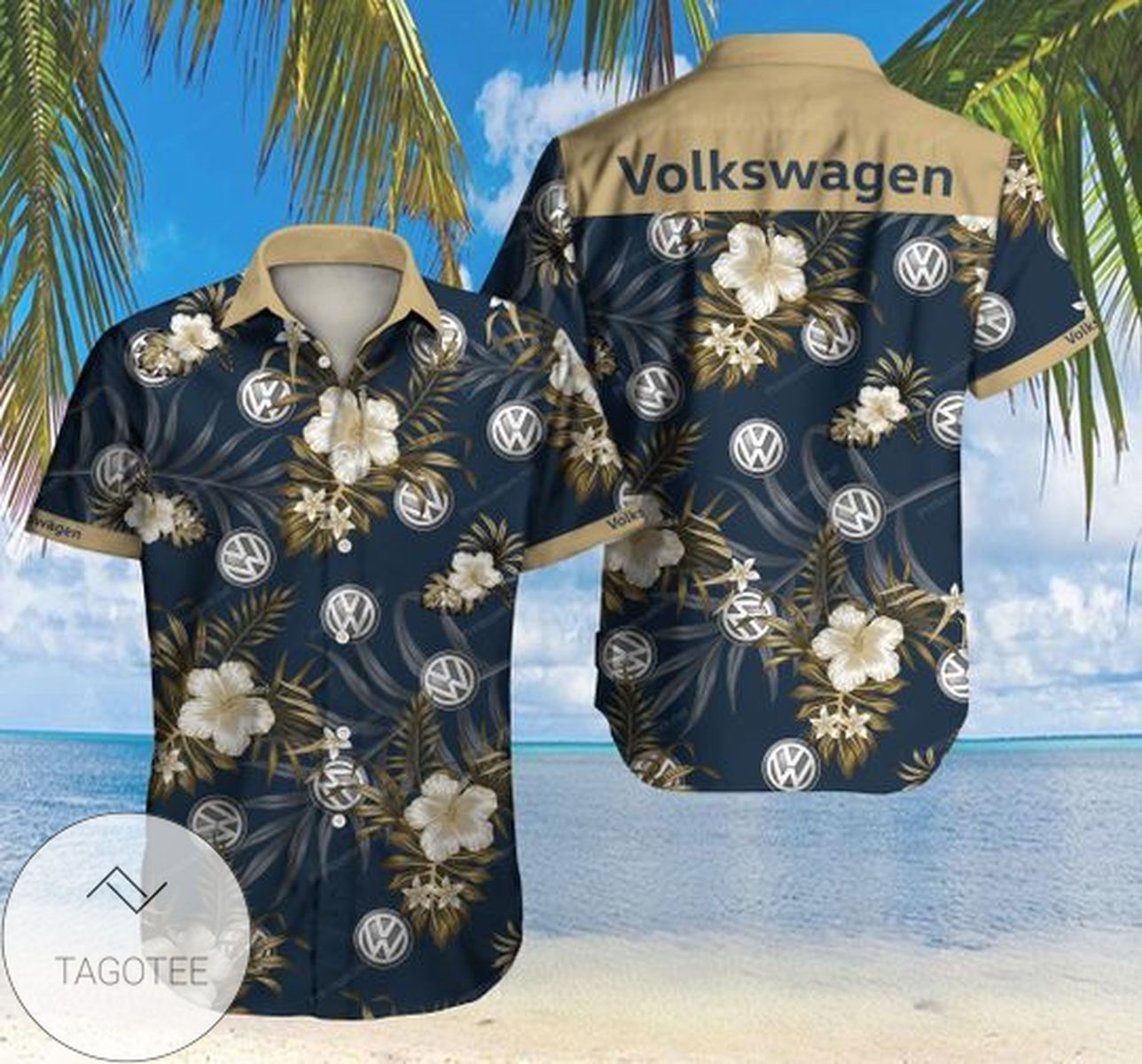 Volkswagen Authentic Hawaiian Shirt 2022 3d