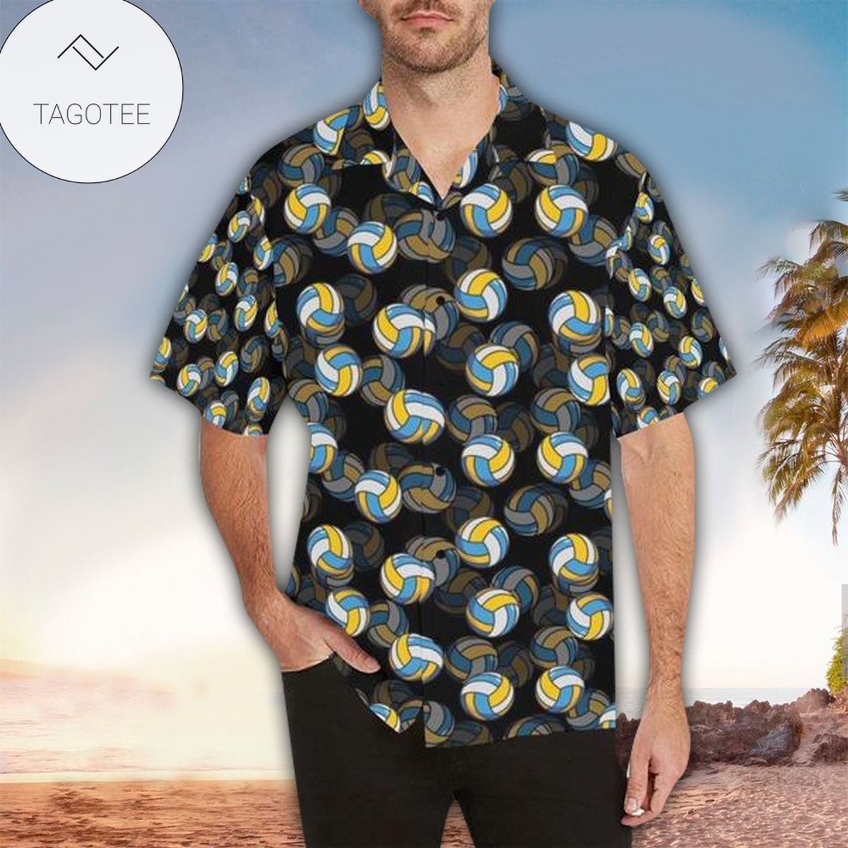 Volkswagen Hawaii Graphic Print Short Sleeve Hawaiian Casual Shirt