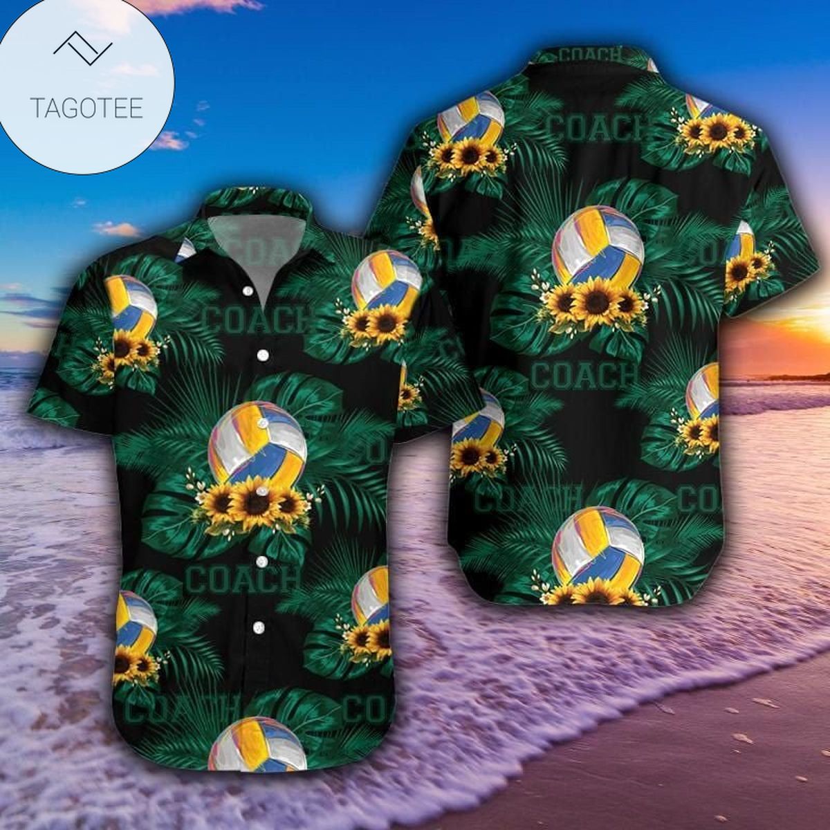 Volleyball Coach Hawaiian Aloha Shirts Fantastic