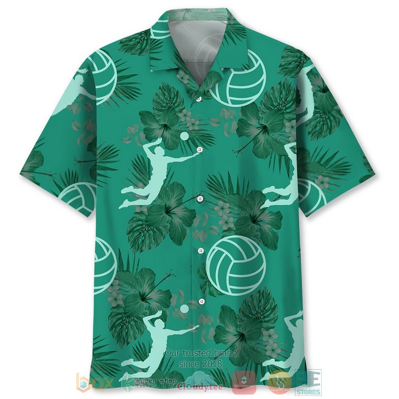 Volleyball Blue Nature Hawaiian Shirt