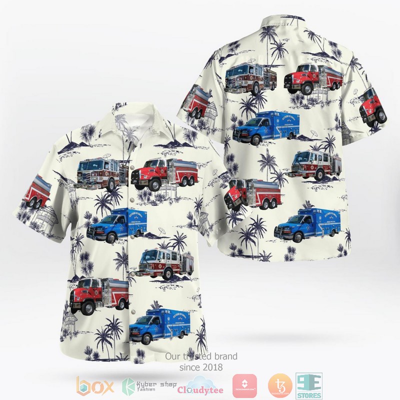 Wading River New York Wading River Fire Department Hawaiian Shirt