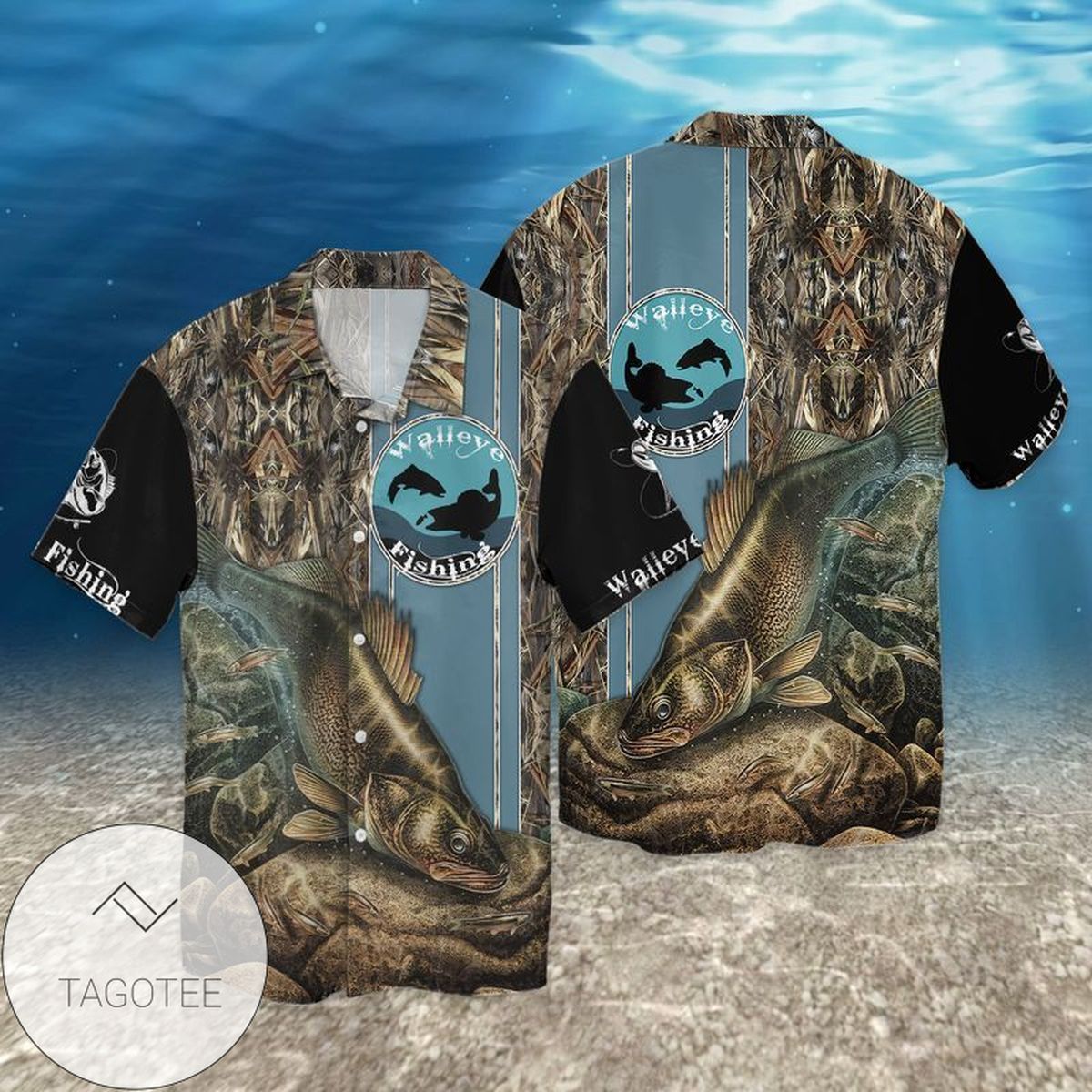 Walleye Fishing Name Aloha Authentic Hawaiian Shirt 2022s