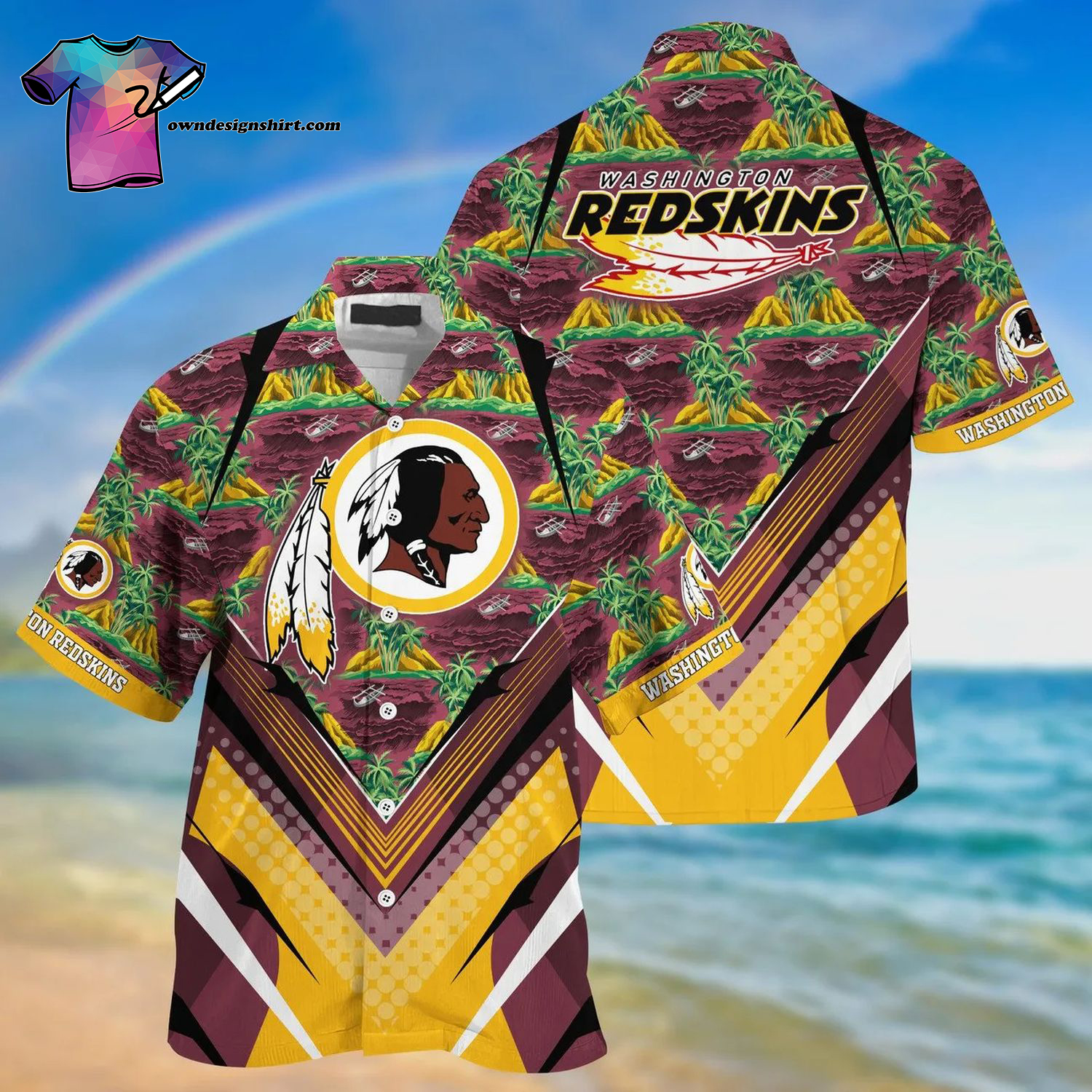 Washington Football Team Summer Vibes Hawaiian Shirt