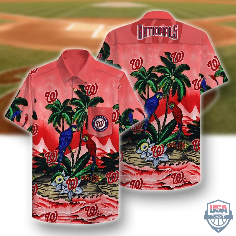 Washington Capitals Parrots Hawaiian Shirt