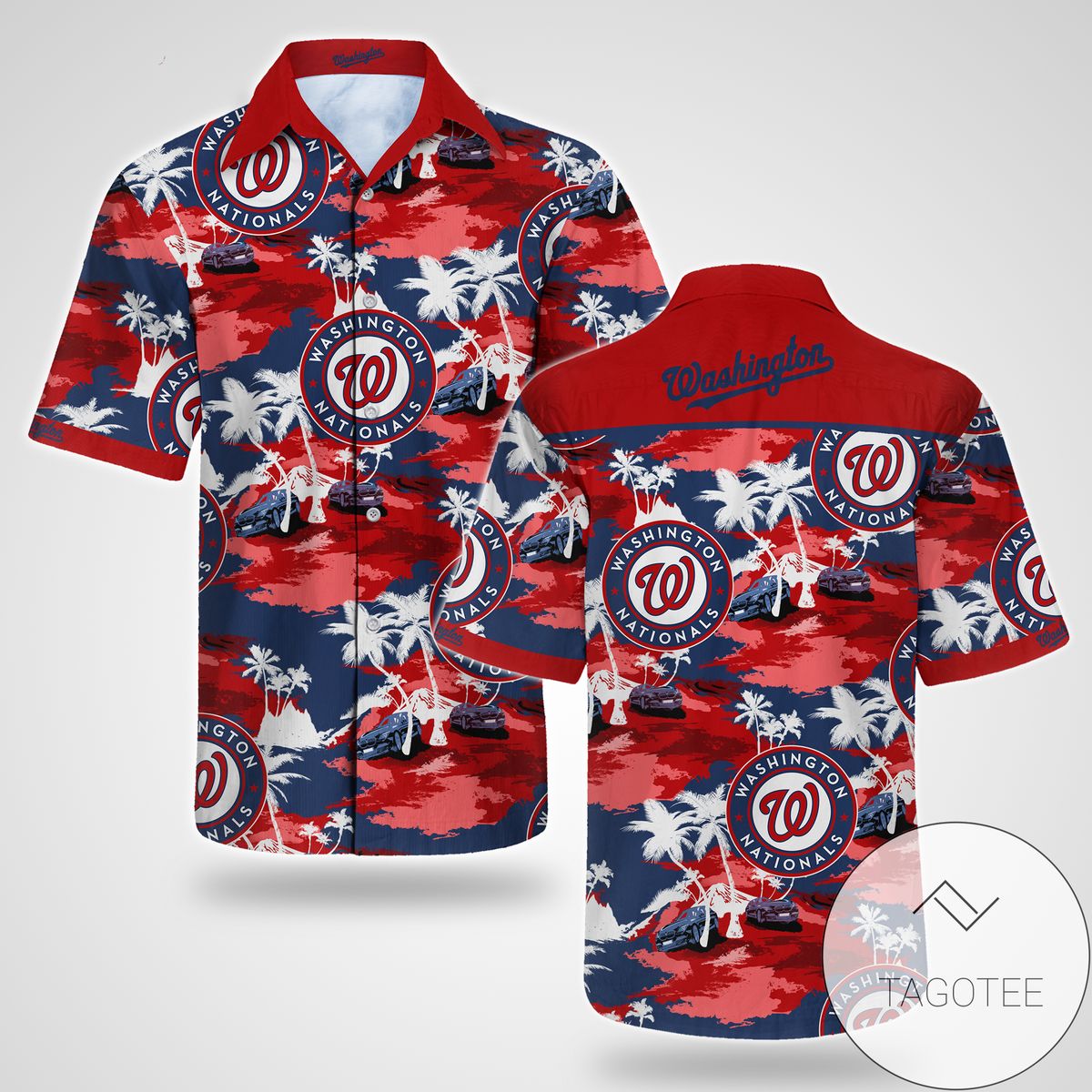 Washington Nationals Vintage Mlb Authentic Hawaiian Shirt 2022