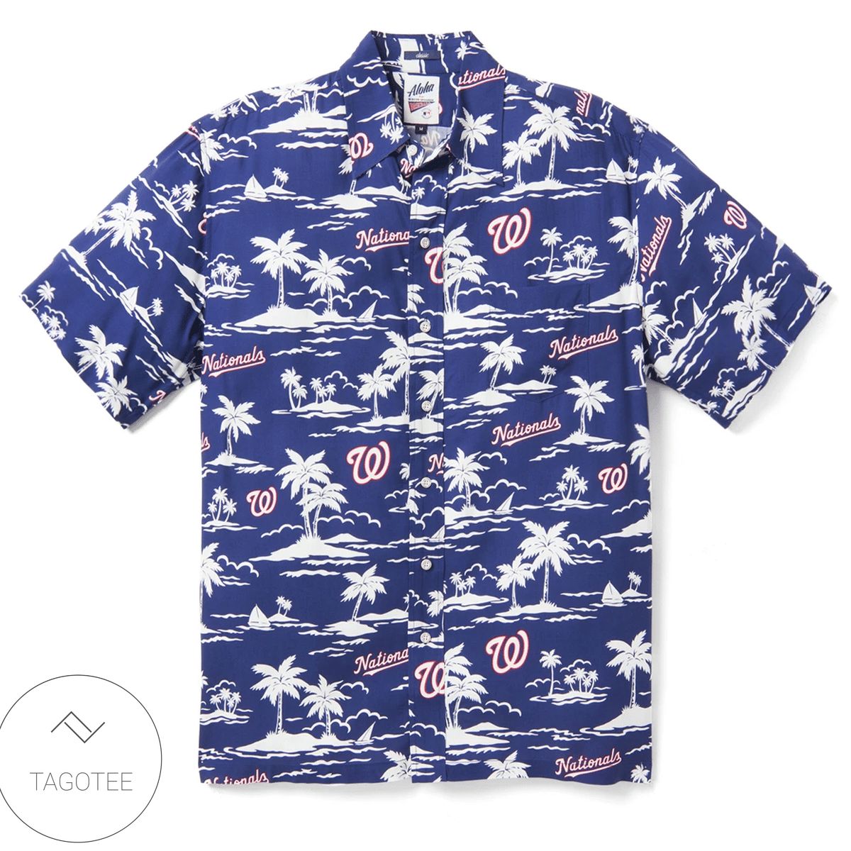 Washington Nationals Vintage Mlb Authentic Hawaiian Shirt 2022