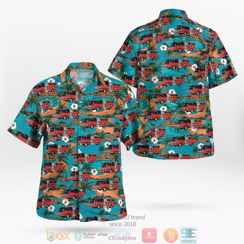 Washoe County Sheriff Bell OH-58 Kiowa & Car Hawaiian Shirt