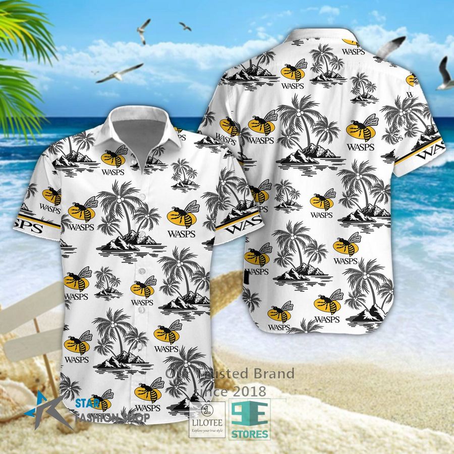 Wasps RFC Hawaiian Shirt, Short