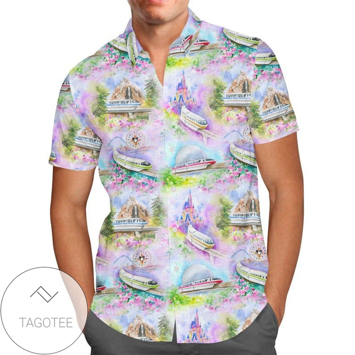 Watercolor Butterflies Hawaiian Shirt