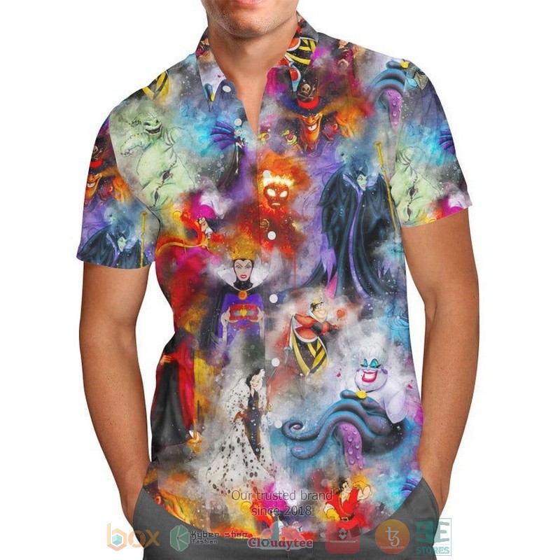 Watercolor Star Wars Battle Short Sleeve Hawaiian Shirt