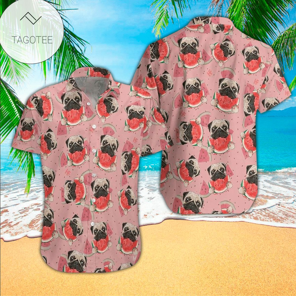 Watermelon Aloha Shirt Perfect Hawaiian Shirt For Watermelon Lover