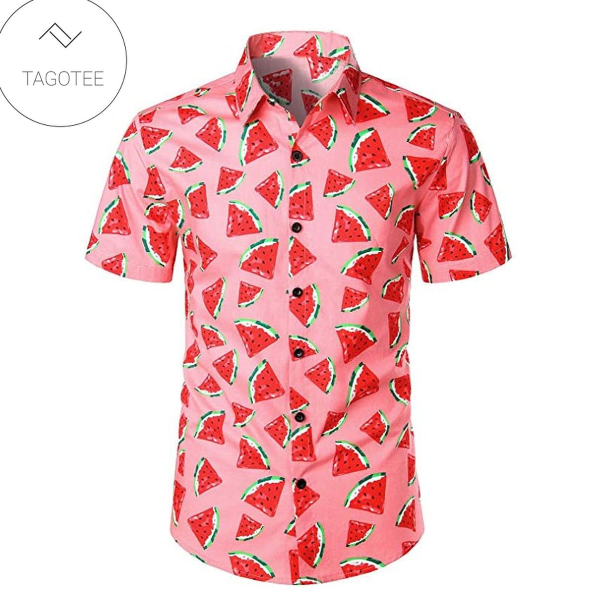 Watermelon Hawaiian Shirt Watermelon Button Up Shirt