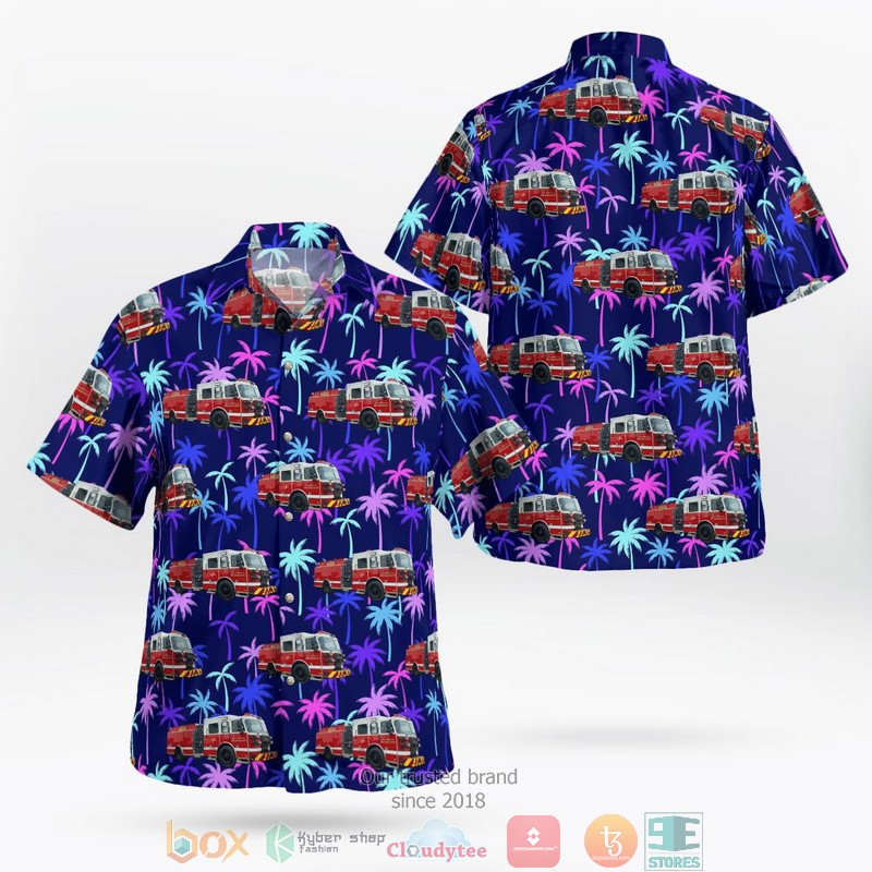 Waveland Mississippi Waveland Police Department Coconut Aloha Shirt