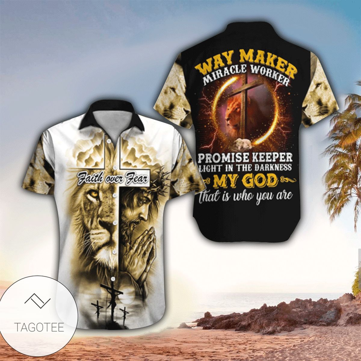 Way Maker Miracle Worker Jesus Hawaiian Shirt