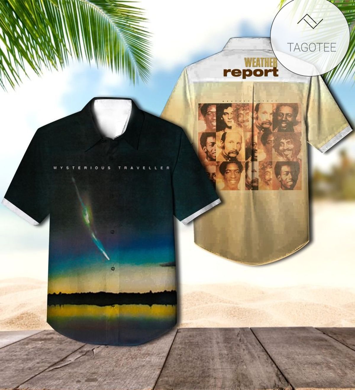 Weather Report Night Passage Album Cover Hawaiian Shirt