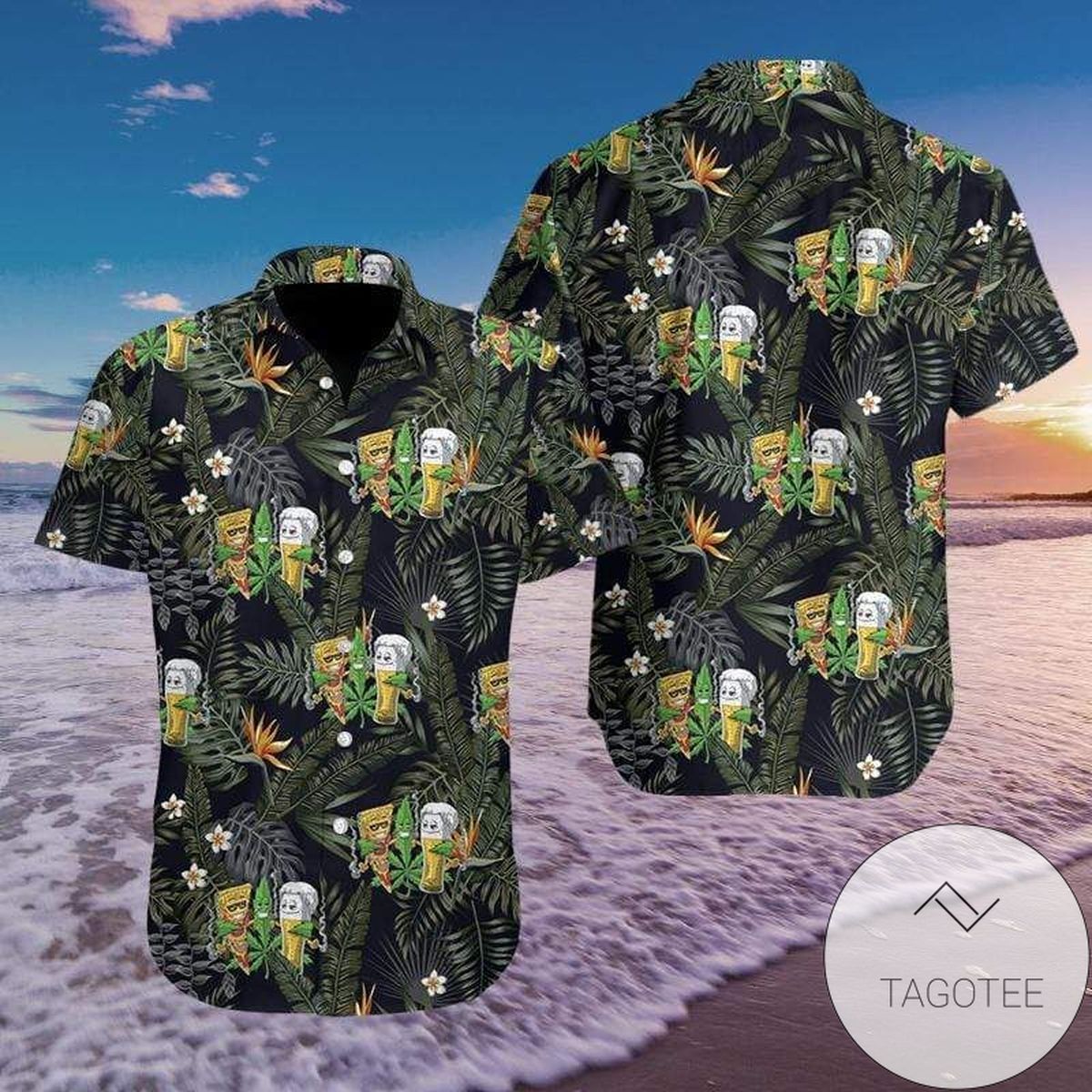 Weed Hawaiian Shirt Weeds I’m A Simple Man I Like Doobies And Boobies Hawaii Tshirt