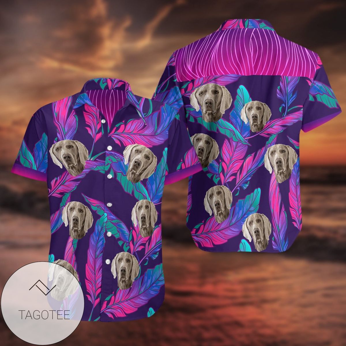 Weimaraner Vacation Hawaii Shirt