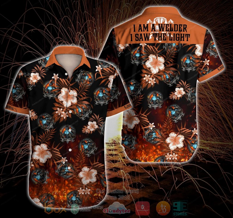 Welder Welds Metal black Hawaiian Shirt