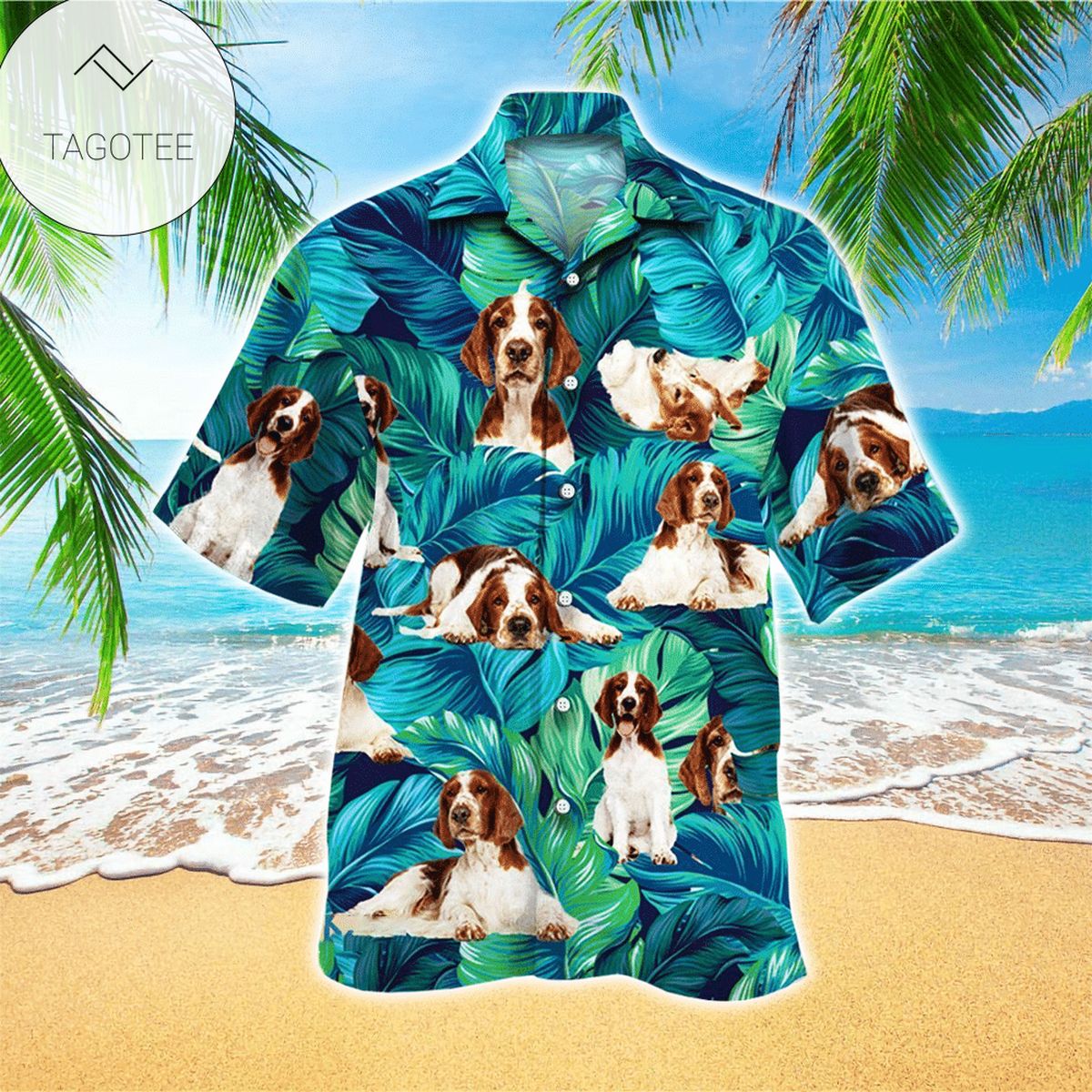 Welsh English Springer Spaniel Hawaiian Shirt