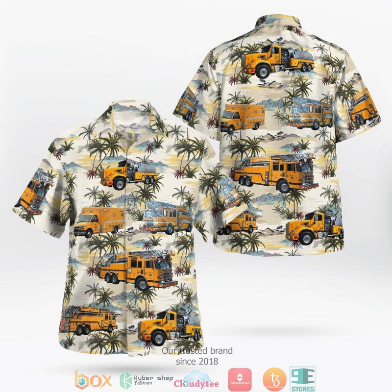 West Harrison New York West Harrison Volunteer Fire Department Hawaiian Shirt