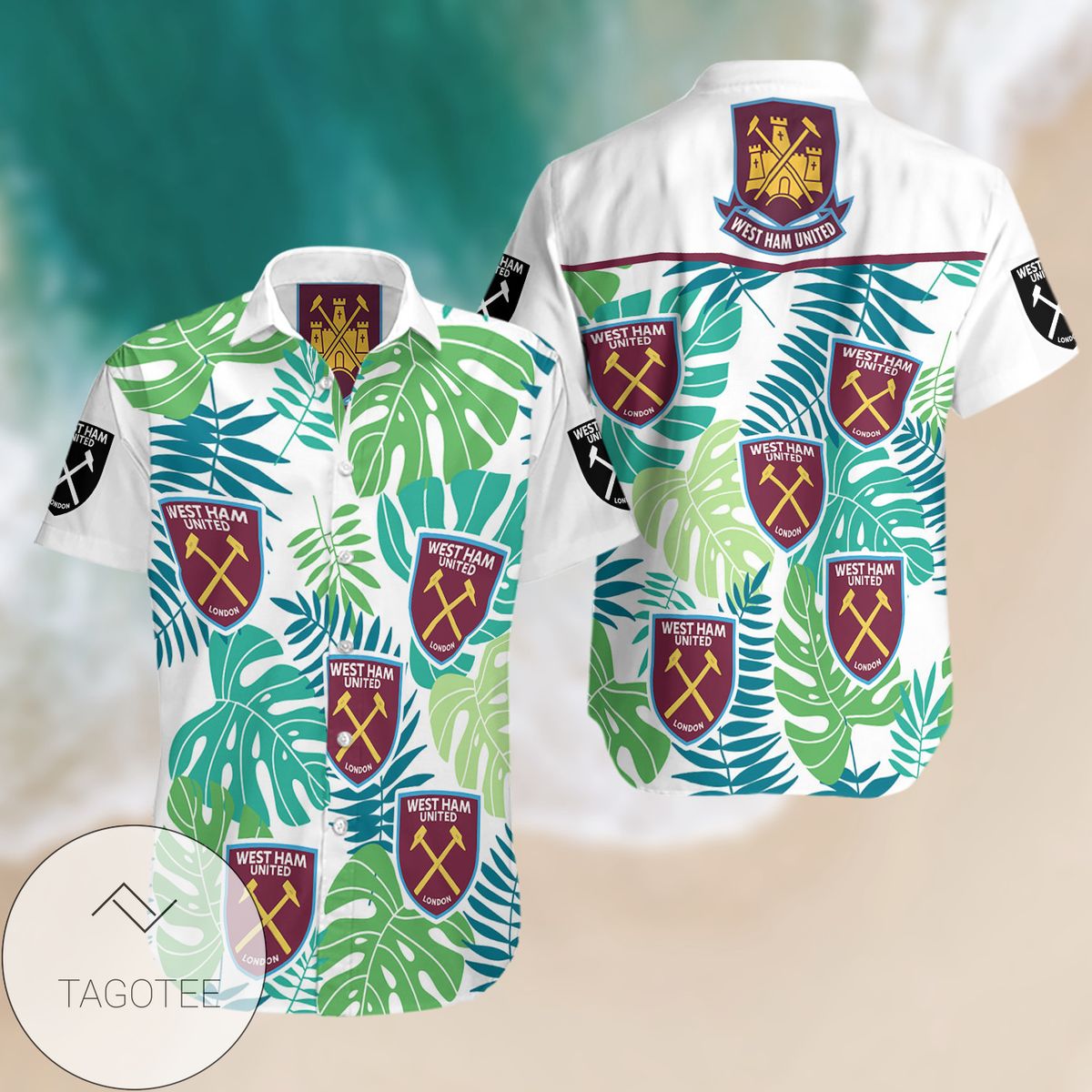 West Ham United F.C All Over Print Hawaiian Shirt