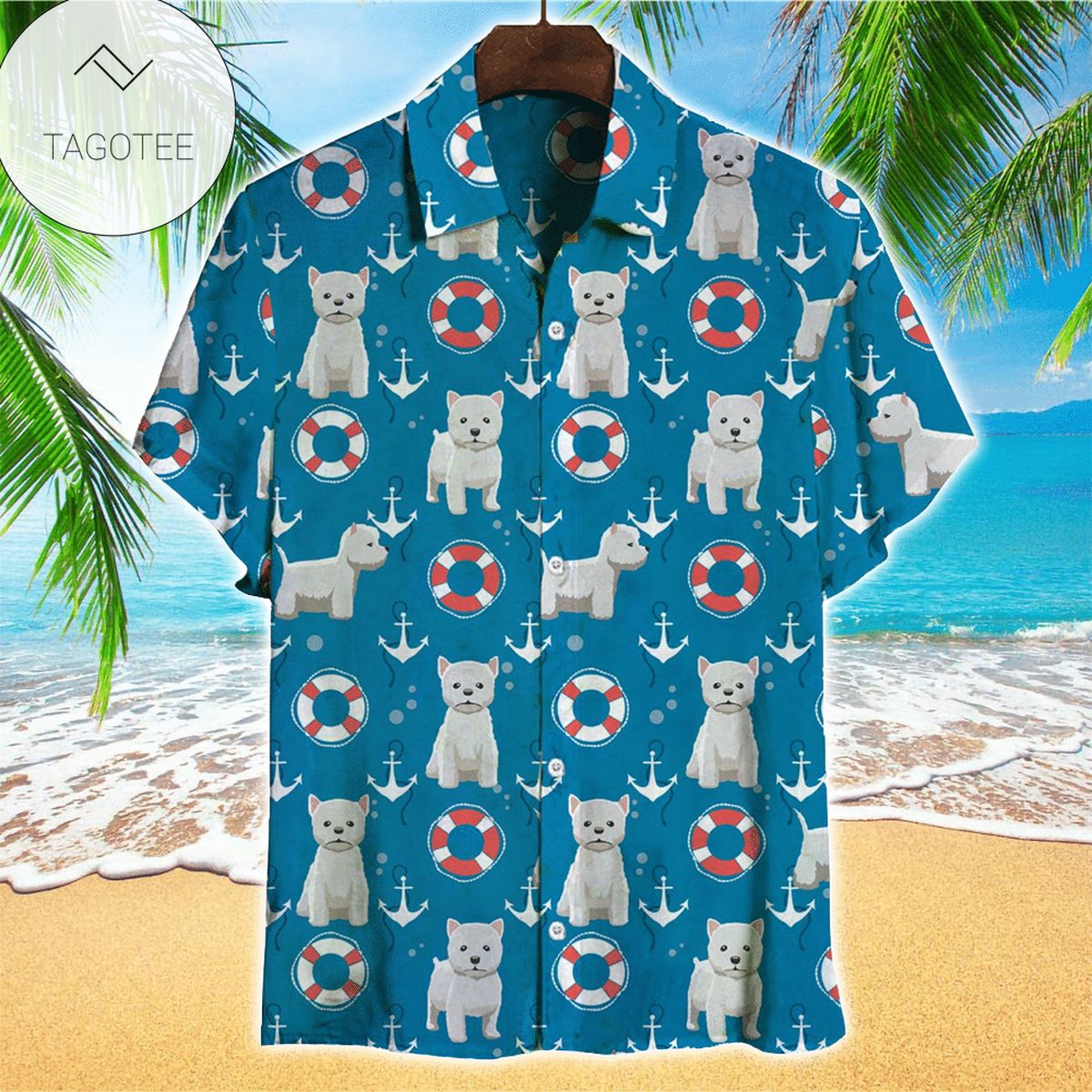 West Highland Hawaiian Shirt Perfect West Highland Terrier Clothing