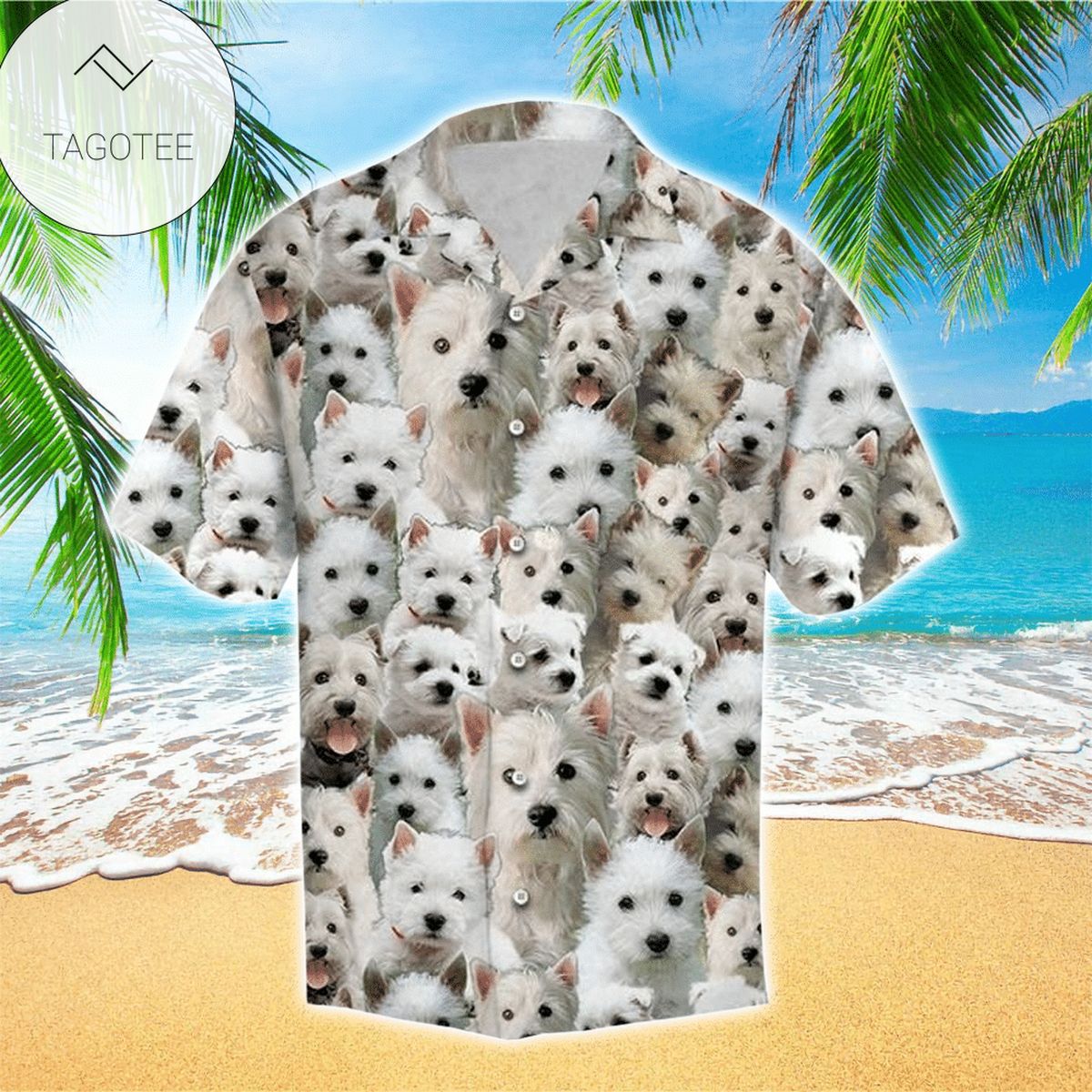 West Highland Shirt West Highland Hawaiian Shirt For Dog Lovers