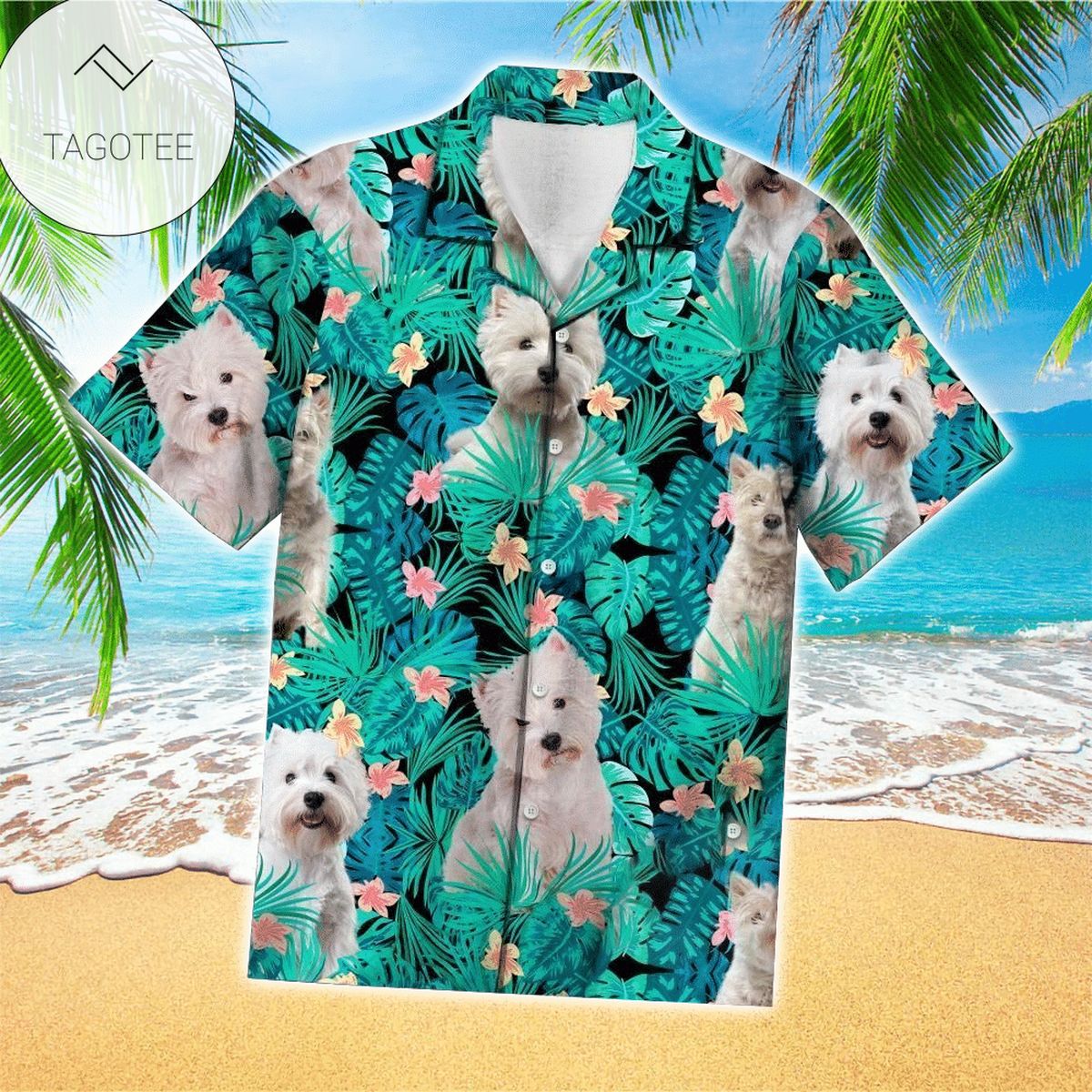 West Highland Terrier Aloha Hawaii Shirt Perfect West Highland For Dog Lover