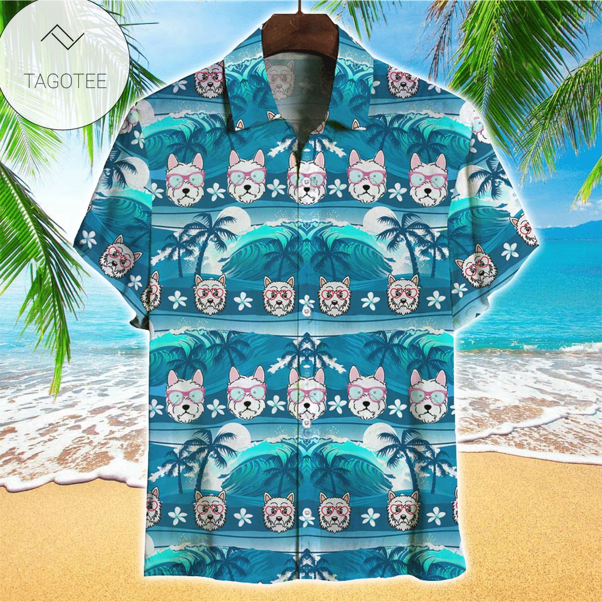 West Highland Terrier Aloha Hawaii Shirt Perfect West Highland For Dog Lover