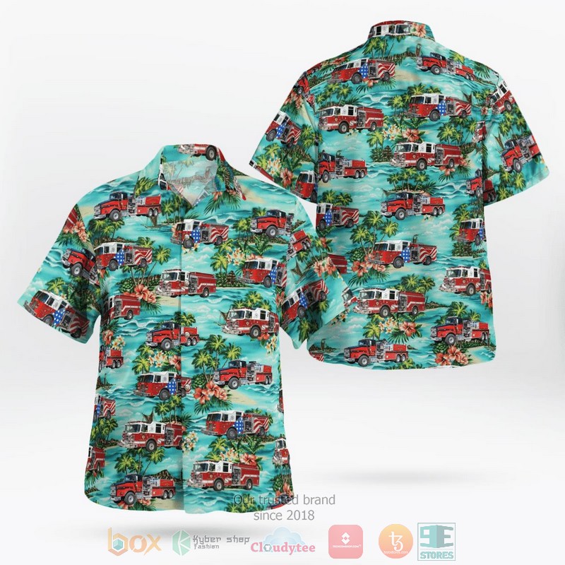 West Virginia Jan-Care Ambulance & General EMS Hawaiian Shirt