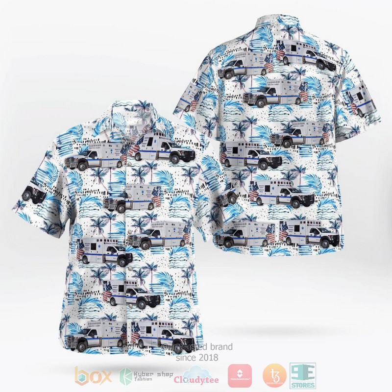 Westchester County New York Westchester County Department of Emergency Services Hawaiian Shirt