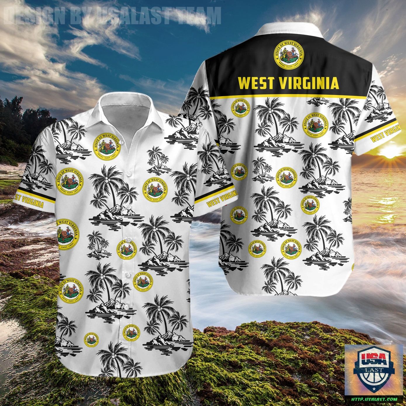 Western Railway Locomotive Hawaiian Shirt For Men Women