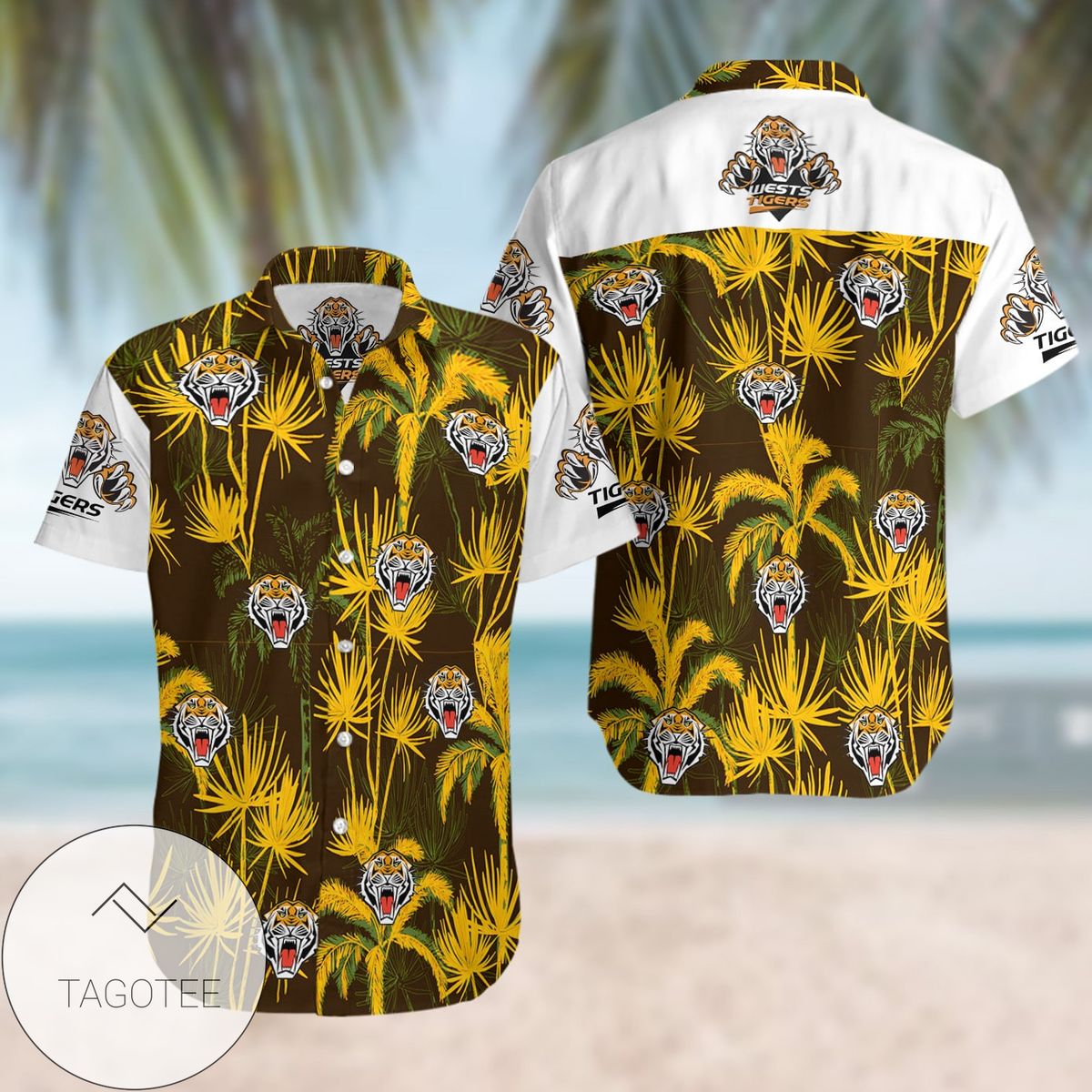 Wests Tigers Hawaiian 3d T Shirt Print Full Nrl Professional Australian Football League Football Team