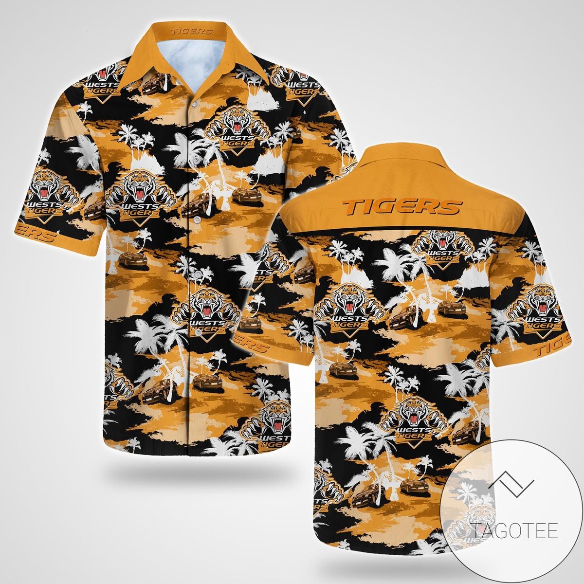 Wests Tigers Hawaiian 3d T Shirt Print Full Nrl Professional Australian Football League Football Team