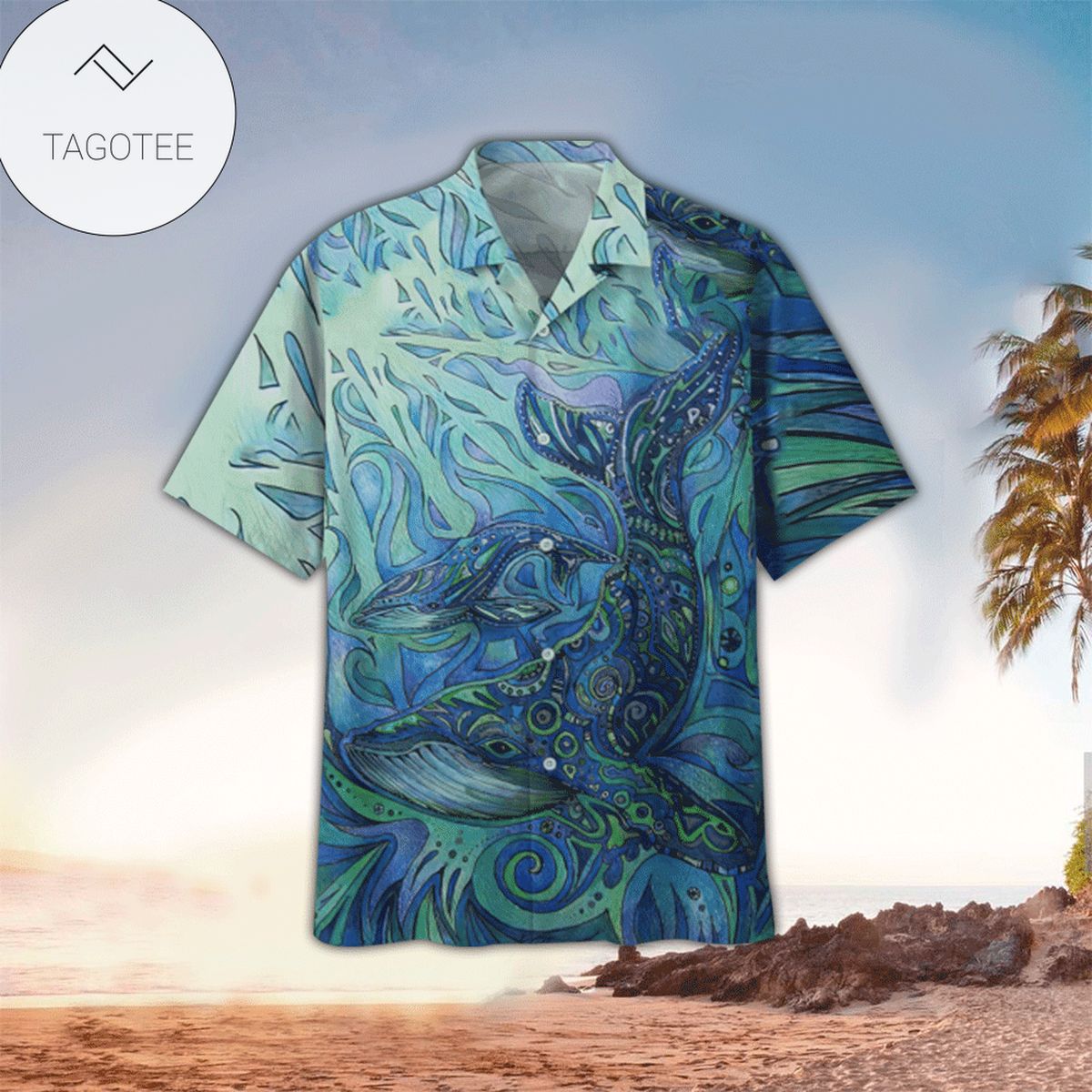 Whale Hawaiian Shirt For Men Whale Lover Gifts