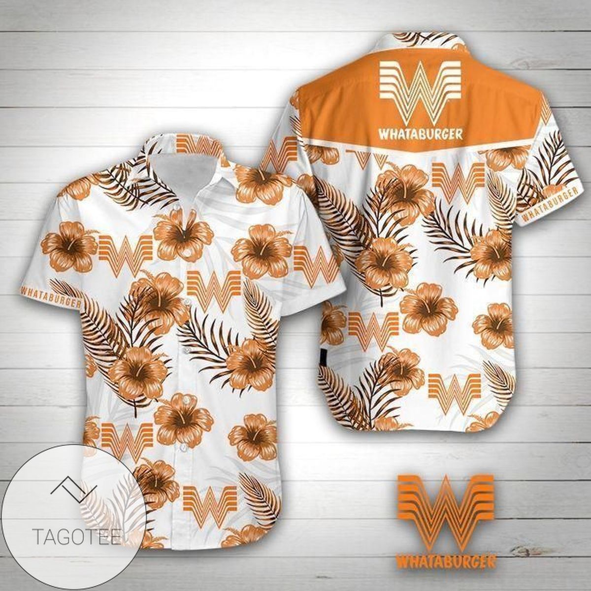 Whataburger Authentic Hawaiian Shirt 2022 Summer Button Up Shirt For Men Beach Wear Short Sleeve Authentic Hawaiian Shirt 2022